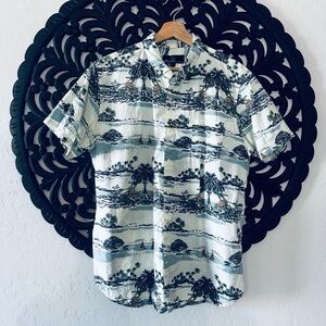 Molokai Surf Company Hawaiian Button Down Shirt